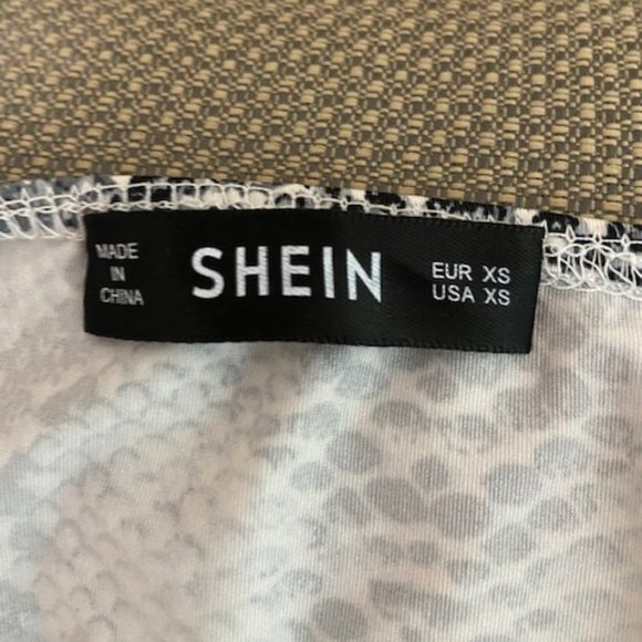 Snakeskin Grey Adjustable Bodysuit - Picture 4 of 4